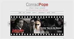 Desktop Screenshot of conradpopemusic.com